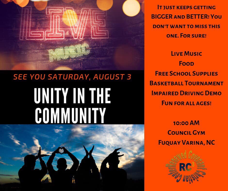 Unity in the Community flyer