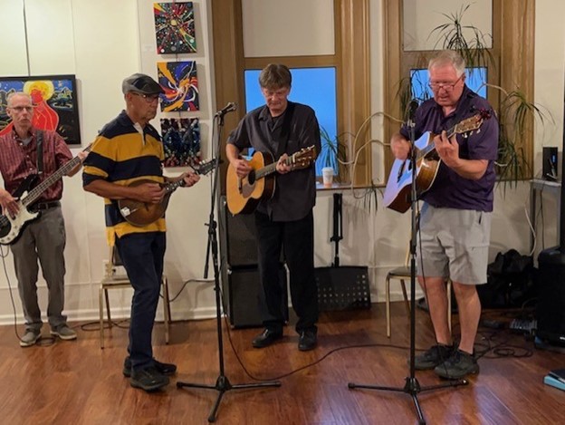 Local band playing
